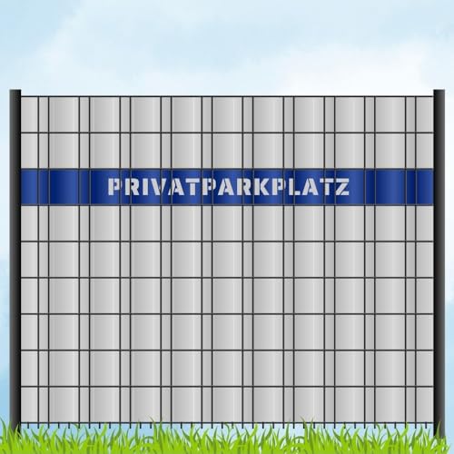 zaun|zu Sichtschutzstreifen mit Laser Beschriftung 'PRIVATPARKPLATZ' zaun|zu Sichtschutzstreifen mit Laser Beschriftung 'PRIVATPARKPLATZ' von zaun|zu