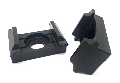 50x Kunststoffblock Schwarz Doppelstabmattenzaun Pfo. 60x60 Eck. Auflagebock von zaungräfe