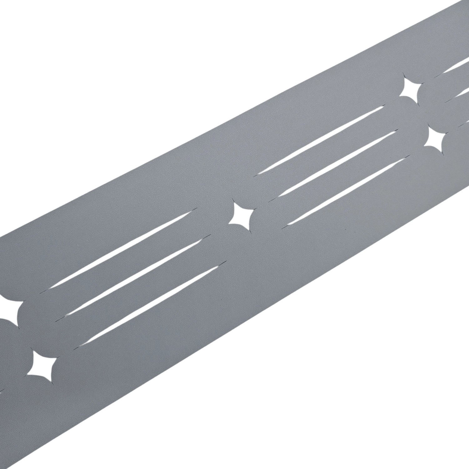 zaunzu Sichtschutz Dekor Starline mit Lasermuster für Doppelstabzaun Fenstergrau 2,55m zaunzu Sichtschutz Dekor Starline mit Lasermuster für Doppelstabzaun Fenstergrau 2,55m von zaunzu