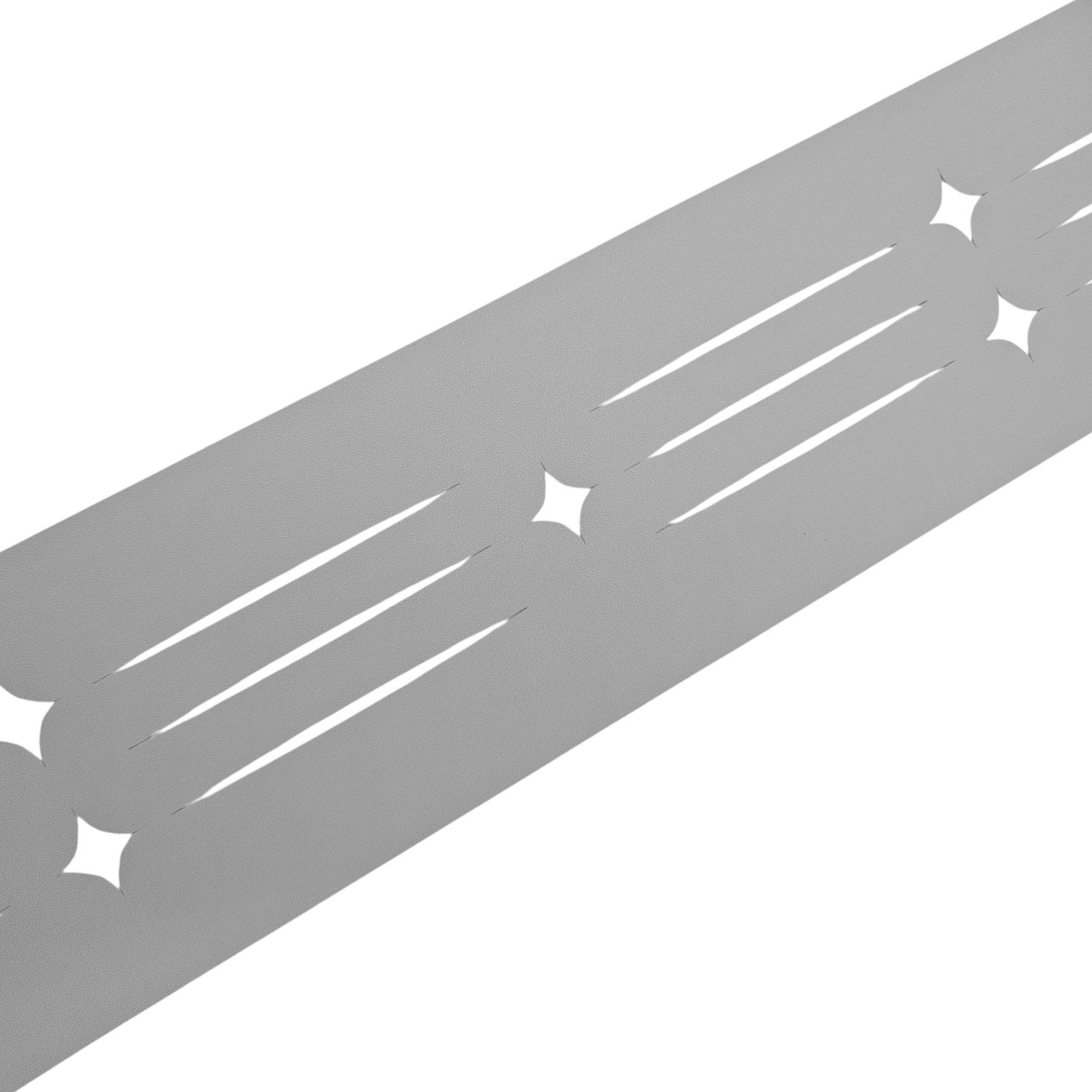 zaunzu Sichtschutz Dekor Starline mit Lasermuster für Doppelstabzaun Lichtgrau 2,55m zaunzu Sichtschutz Dekor Starline mit Lasermuster für Doppelstabzaun Lichtgrau 2,55m von zaunzu