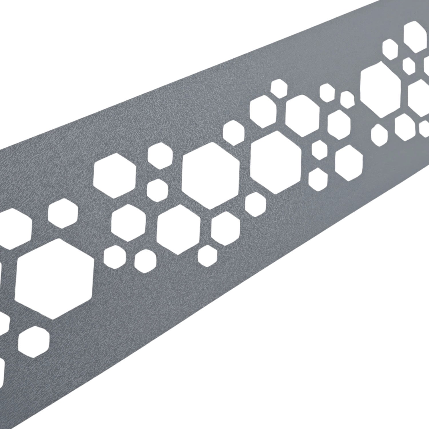 zaunzu Sichtschutz PREMIUM Dekor Hexagon Einzelstreifen Fenstergrau 2,55m zaunzu Sichtschutz PREMIUM Dekor Hexagon Einzelstreifen Fenstergrau 2,55m von zaunzu