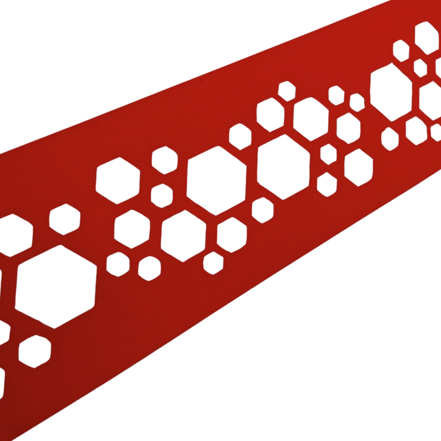 zaunzu Sichtschutz PREMIUM Dekor Hexagon Einzelstreifen Rot 2,55m zaunzu Sichtschutz PREMIUM Dekor Hexagon Einzelstreifen Rot 2,55m von zaunzu