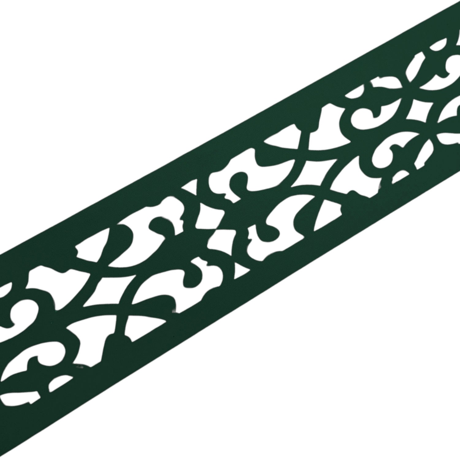 zaunzu Sichtschutz PREMIUM Dekor Orient Zaunstreifen Lasermuster Grün 2,55m von zaunzu
