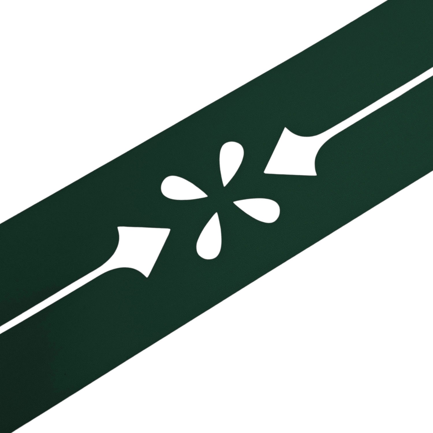 zaunzu Sichtschutz Premium Dekor Verona Sichtschutz Grün 2,55m von zaunzu