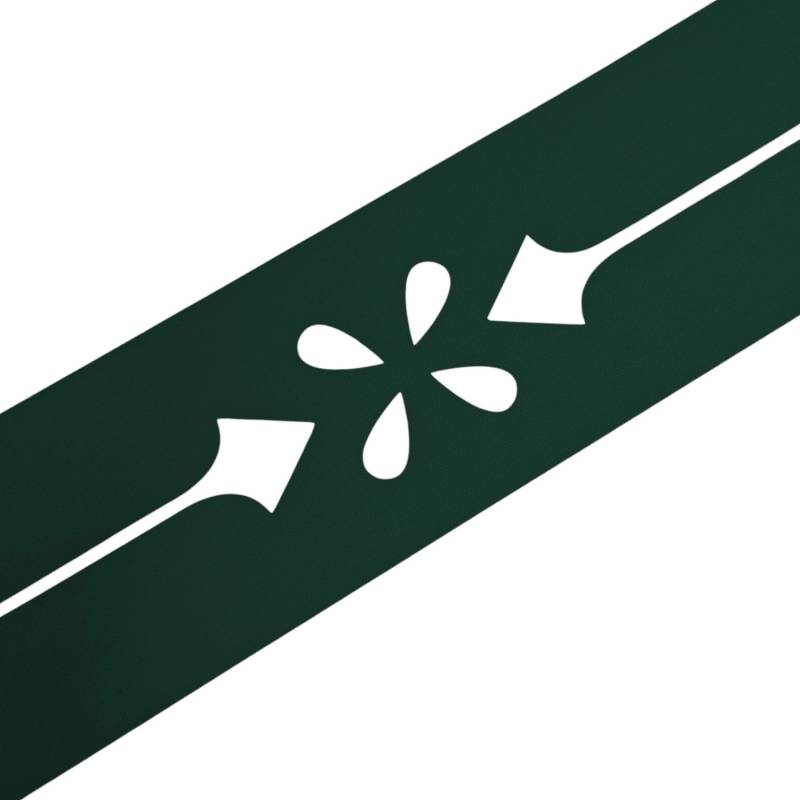 zaunzu Sichtschutz Premium Dekor Verona Sichtschutz Grün 2,55m von zaunzu