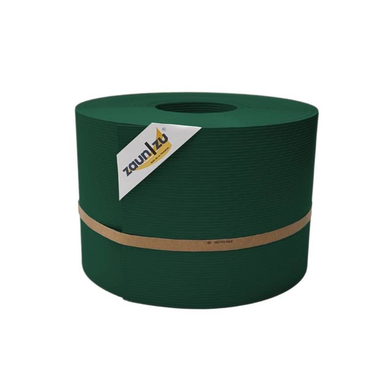 zaunzu Sichtschutz Rille PP für Doppelstabmatte Zaunblende Grün 50m von zaunzu