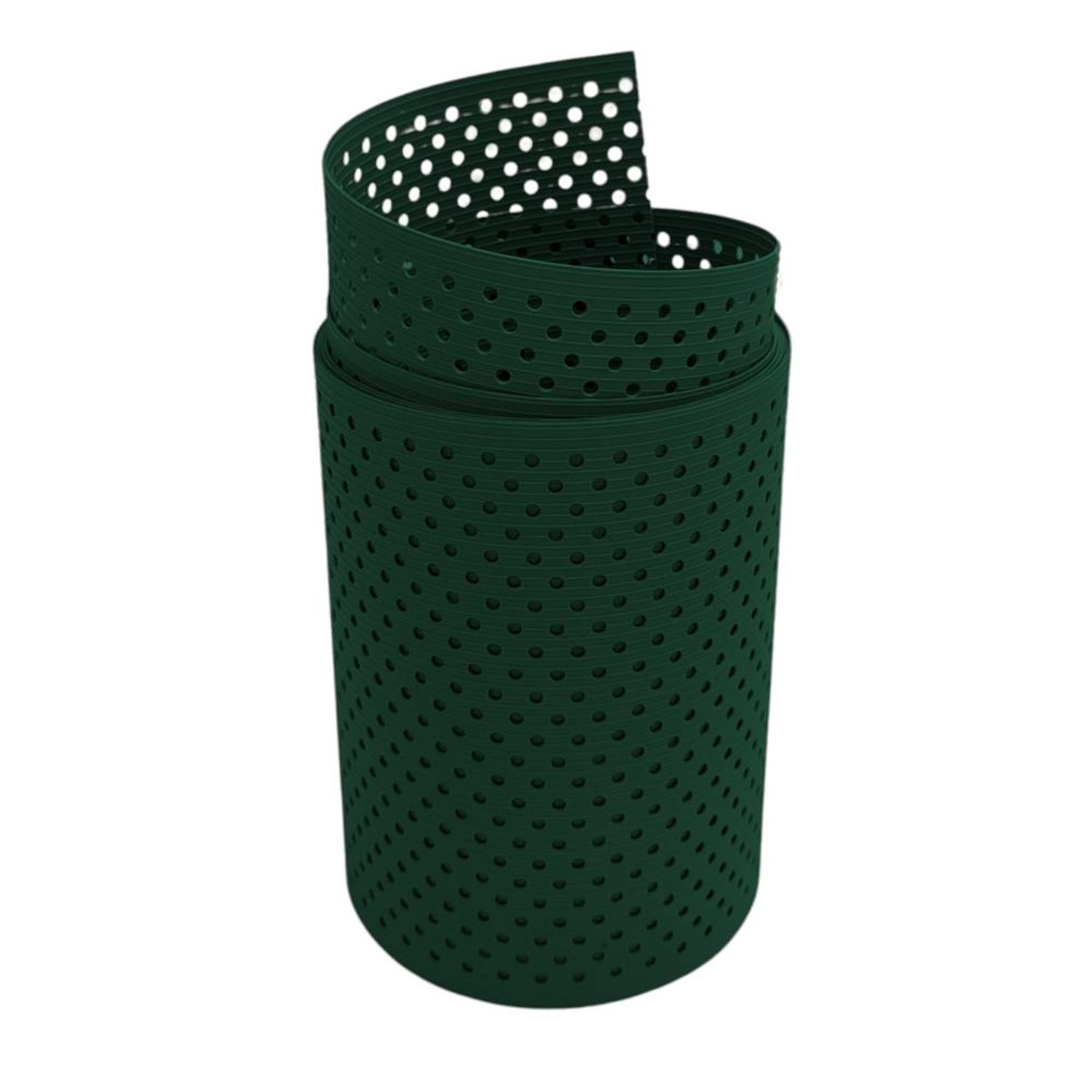 zaunzu Sichtschutz Rille gelocht 15 Prozent PP Streifen Grün 2,55m von zaunzu