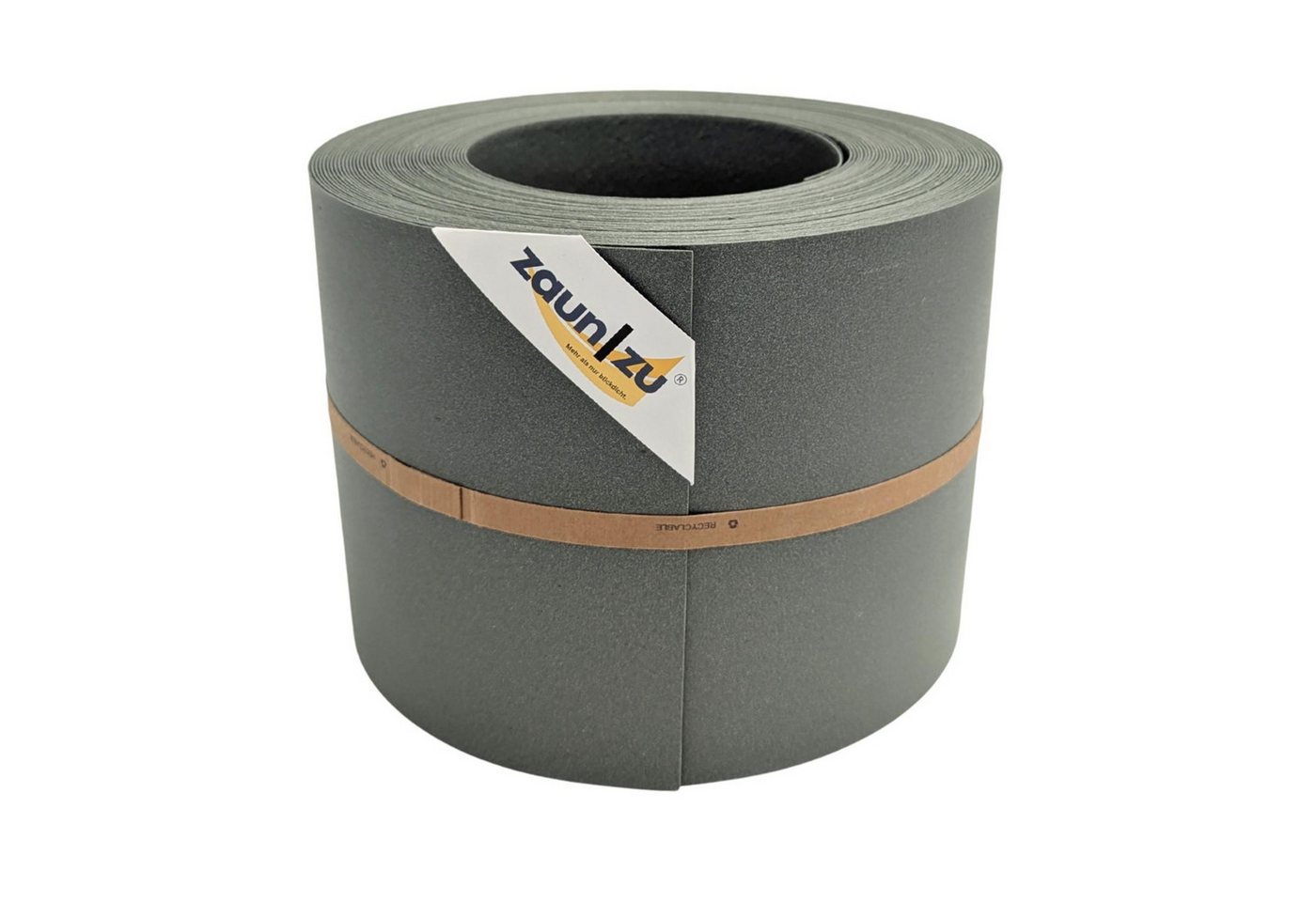 zaunzu Sichtschutzstreifen ECO Streifen für Doppelstabmatten Salbei 26m, (1 Rolle, tolle warme Struktur), 2 Jahre garantierte Farbechtheit von zaunzu