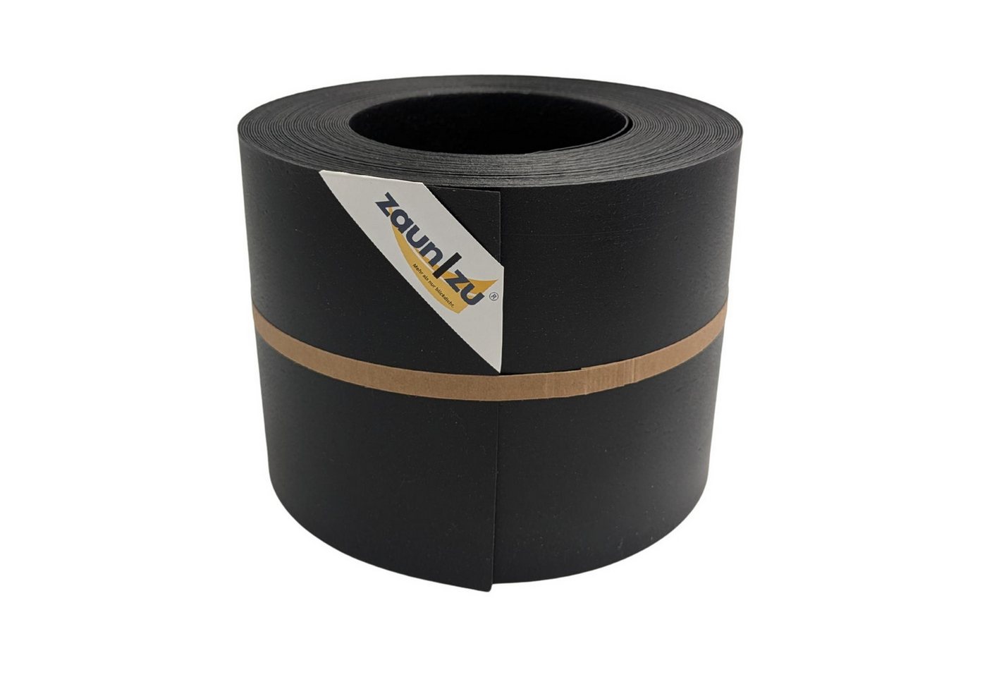 zaunzu Sichtschutzstreifen ECO Streifen für Doppelstabmatten Schwarz 26m, (1 Rolle, tolle warme Struktur), 2 Jahre garantierte Farbechtheit von zaunzu