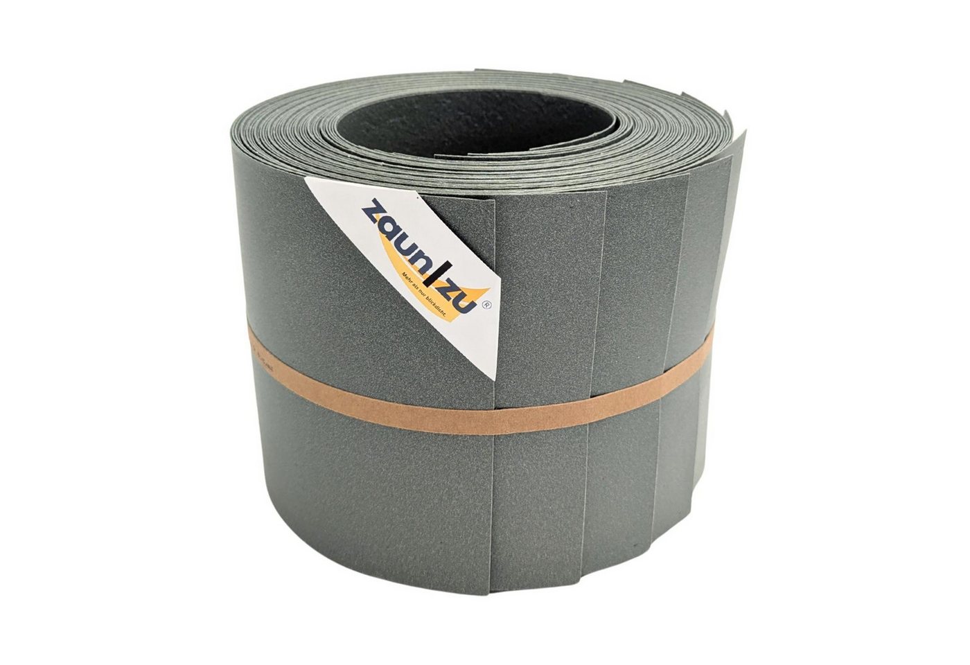 zaunzu Sichtschutzstreifen ECO Streifen für Doppelstabmatten Salbei 10x2,55m, (1 Streifen, tolle warme Struktur), 2 Jahre garantierte Farbechtheit von zaunzu