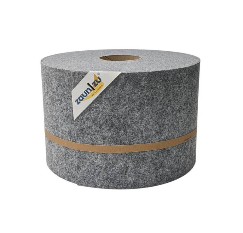 zaunzu Sichtschutzstreifen Design Vlies für Doppelstabmatten Hellgrau 35m, (1 Rolle, nachhaltiger Sichtschutz), 2 Jahre garantierte Farbechtheit von zaunzu