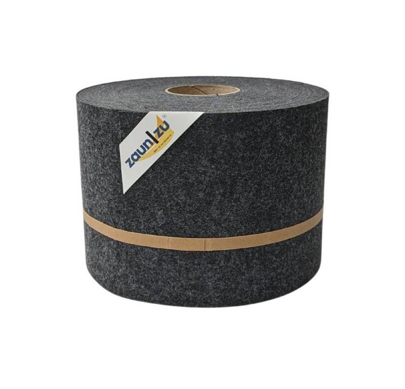 zaunzu Sichtschutzstreifen Design Vlies für Doppelstabmatten Anthrazit 35m, (1 Rolle, nachhaltiger Sichtschutz), 2 Jahre garantierte Farbechtheit von zaunzu