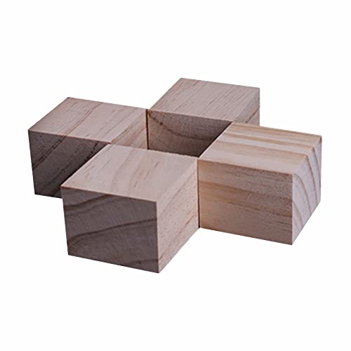 12X12 cm Holz Möbelerhöhung Möbel Risers aus Möbelerhöher Betterhöhung Tischerhöher Bed Riser Betten Sofas Schränken,Holzfarbe 4 Stück (8cm) von zcru004