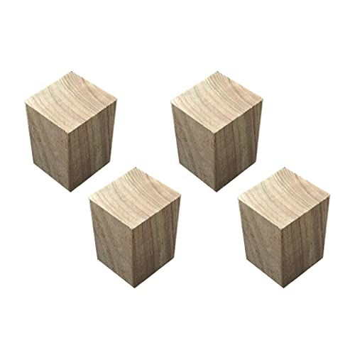 15 cm Hohes HolzmöBel Hebebrett MöBelerhöHer Möbelfüße BetterhöHung TischerhöHer Wird Verwendet Um Die HöHe Von Bett Sofa Schrank Und Stuhl Zu ErhöHen,4 Stück (8x8cm) von zcru004