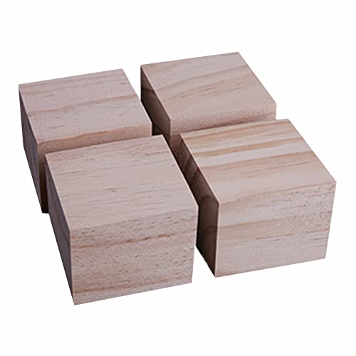 15X15 cm Holz Möbelerhöhung Möbel Risers aus Möbelerhöher Betterhöhung Tischerhöher Bed Riser Betten Sofas Schränken,Holzfarbe 4 Stück (10cm) von zcru004