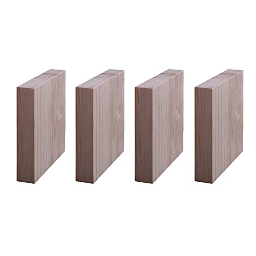 3x3cm Möbel Risers Möbelerhöher Bett Erhöhung Echt Holz Betterhöhung Möbelerhöhung Tischerhöher Elefantenfuß Bed Riser 4 Stück (1.1cm) von zcru004