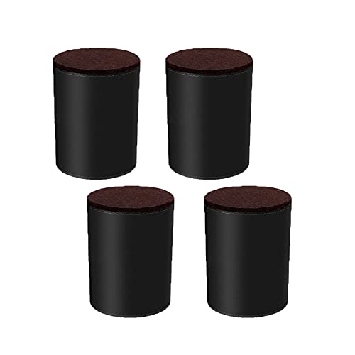 52mm Möbelerhöhung aus Karbonstahl Durchmesser 40mm, Selbstklebend Robuste Möbelerhöhung fügt Höhe zu Betten Sofas Schränken Set von 4 (Black) von zcru004