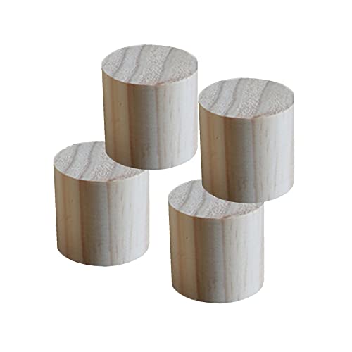 9 cm Durchmesser Möbelfüße Möbelbeine Holz Möbel Riser Bett Erhöhen Sie Die Möbelhöhe Möbelfüsse Betterhöhung Möbelerhöher Holztisch Schreibtisch Betterhöhung 4 Stück (5cm) von zcru004