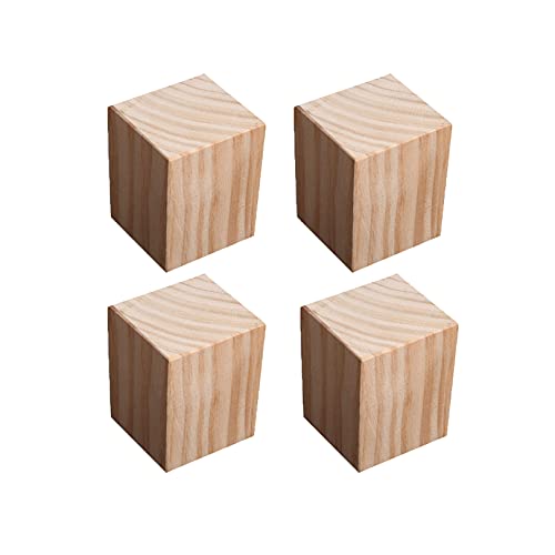 9x9 cm Möbelerhöhung Möbel Risers aus Holz Möbelerhöher Möbelfüße Möbelerhöhung Möbelbeine Betten Bed Riser Sofas Schränken,4 Stück (10cm) von zcru004