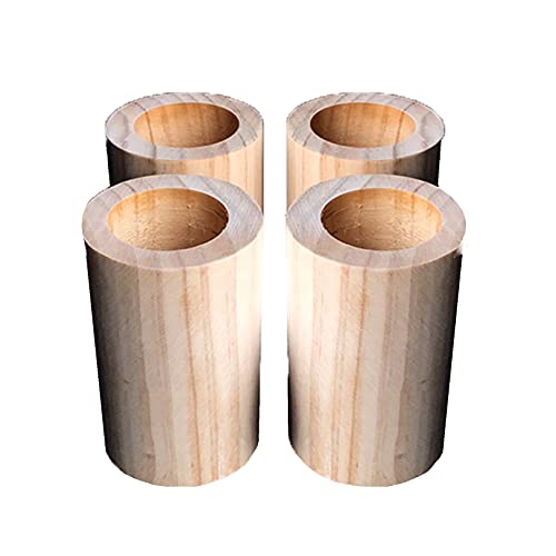 Höhe 10cm Möbelerhöher Betterhöhung Tischerhöher Holzmöbel Raiser Möbelerhöhung Möbelfüße Für Bett Sofa Stuhl Tisch Schrank 4-Teiliges Set (3cm) von zcru004