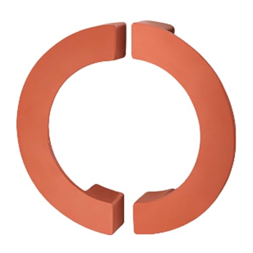 Küchenschränkegriffe Zinklegierung Möbelgriffe Schubladengriffe Möbelknöpfe Türgriffe Küchengriff Kleiderschrank Schrankgriffe Rot Orange Farbe 2 Stück (2 Hole distance 128mm) von zcru004