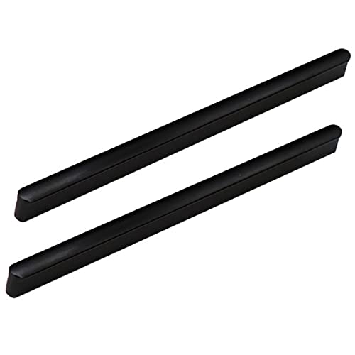 T Form Möbelgriff Aluminiumlegierung Schubladengriffe Griffleiste Griffe Schrankgriffe Türklinke Möbelknäufe Küchengriff Mattes Schwarz 2 Stück (Overall length 800mm) von zcru004