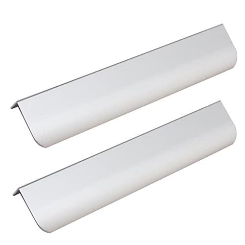 Verdeckter Möbelgriffe Aluminiumlegierung Unsichtbare Griffe Schrankgriffe Schubladengriff Fingerkantenzuggriff Kommode Kabinett Griffe Mattes Silber 2 Stück (Overall length 1000mm) von zcru004