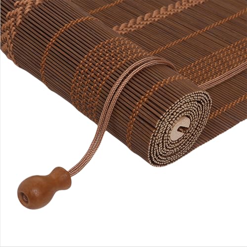 zcru004 Bambusrollo Rollo,Raffrollos,Bambus Sichtschutz Rollo für Fenster und Türen,Einfache Montage Anpassbar (50x50cm) von zcru004