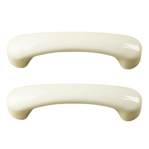zcru004 Keramik Möbelgriffe Küchengriff Türgriffe Möbelknöpfe Schubladengriffe Küchenschränkegriffe Kleiderschrank Schrankgriffe 2 Stück (White,Hole distance 96mm) von zcru004