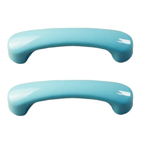 zcru004 Keramik Möbelgriffe Schubladengriffe Küchengriff Türgriffe Möbelknöpfe Küchenschränkegriffe Kleiderschrank Schrankgriffe 2 Stück (Blue) von zcru004