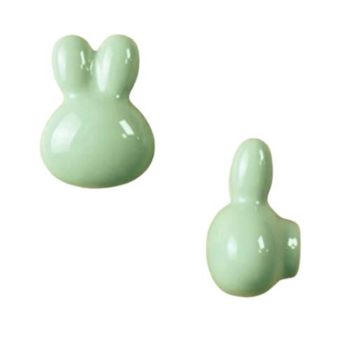 zcru004 Keramik Schubladengriffe Möbelgriffe Küchengriff Türgriffe Möbelknöpfe Küchenschränkegriffe Kleiderschrank Schrankgriffe 2 Stück (Green) von zcru004