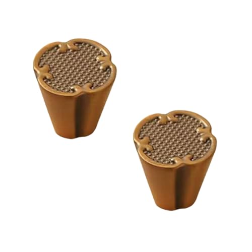 zcru004 Zinklegierung Möbelgriffe Küchenschränkegriffe Schubladengriffe Küchengriff Türgriffe Möbelknöpfe Kleiderschrank Schrankgriffe 2 Stück (Bronze,single hole) von zcru004