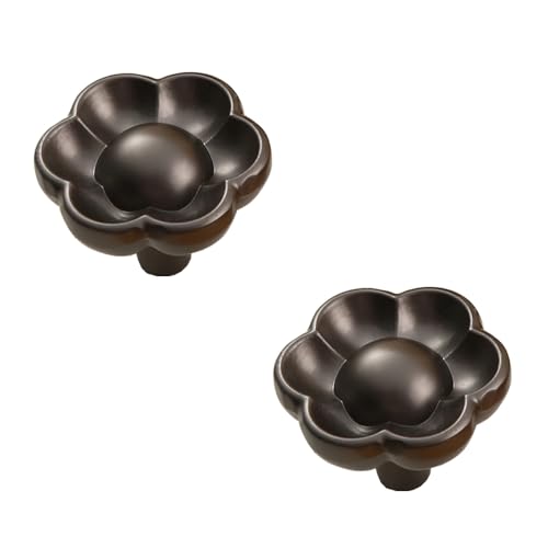 zcru004 Zinklegierung Türgriffe Möbelgriffe Küchenschränkegriffe Möbelknöpfe Schubladengriffe Küchengriff Kleiderschrank Schrankgriffe 2 Stück (Pearl Grey,Single Hole) von zcru004