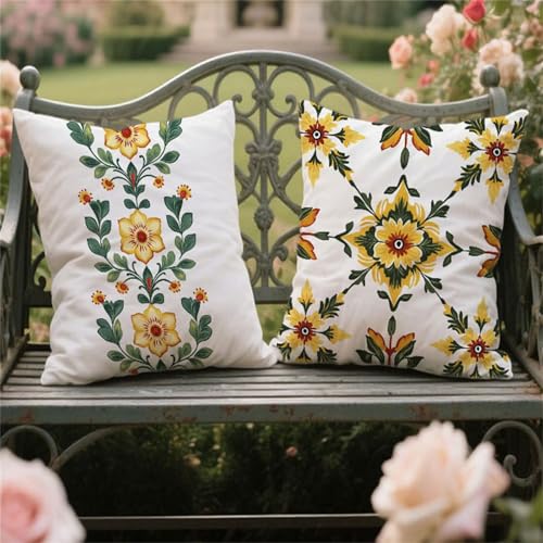 Kissenbezugen 30x30cm 2 Stück Samt Outdoor Kissen Wetterfest Gelb Kissenbezugen Sommerblumen Dekokissen mit Unsichtbarer Reißverschluss für Balkon Terrassen Deko Frühling Sommer Herbst Geschenk yw-588 Kissenbezugen 30x30cm 2 Stück Samt Outdoor Kissen Wetterfest Gelb Kissenbezugen Sommerblumen Dekokissen mit Unsichtbarer Reißverschluss für Balkon Terrassen Deko Frühling Sommer Herbst Geschenk yw-588 von zcscgtrhe