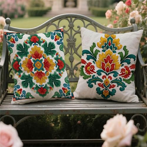 Kissenbezugen 40x40cm 2 Stück Samt Outdoor Kissen Wetterfest Gelb Kissenbezugen Blume Dekokissen mit Unsichtbarer Reißverschluss für Balkon Terrassen Deko Frühling Sommer Herbst Winter Geschenk yw-580 Kissenbezugen 40x40cm 2 Stück Samt Outdoor Kissen Wetterfest Gelb Kissenbezugen Blume Dekokissen mit Unsichtbarer Reißverschluss für Balkon Terrassen Deko Frühling Sommer Herbst Winter Geschenk yw-580 von zcscgtrhe
