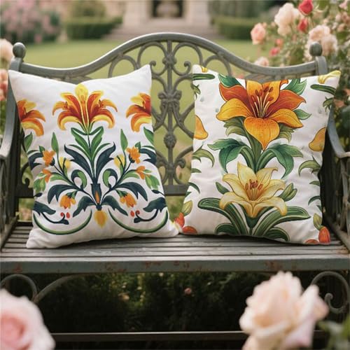 Kissenbezugen 65x65cm 2 Stück Samt Outdoor Kissen Wetterfest Gelb Kissenbezugen Sommerblumen Dekokissen mit Unsichtbarer Reißverschluss für Balkon Terrassen Deko Frühling Sommer Herbst Geschenk yw-586 Kissenbezugen 65x65cm 2 Stück Samt Outdoor Kissen Wetterfest Gelb Kissenbezugen Sommerblumen Dekokissen mit Unsichtbarer Reißverschluss für Balkon Terrassen Deko Frühling Sommer Herbst Geschenk yw-586 von zcscgtrhe