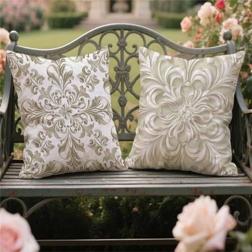 Kissenbezugen 65x65cm 2 Stück Samt Outdoor Kissen Wetterfest Grau Kissenbezugen Böhmisch Dekokissen mit Unsichtbarer Reißverschluss für Balkon Terrassen Deko Frühling Sommer Herbst Geschenk yw-590 Kissenbezugen 65x65cm 2 Stück Samt Outdoor Kissen Wetterfest Grau Kissenbezugen Böhmisch Dekokissen mit Unsichtbarer Reißverschluss für Balkon Terrassen Deko Frühling Sommer Herbst Geschenk yw-590 von zcscgtrhe