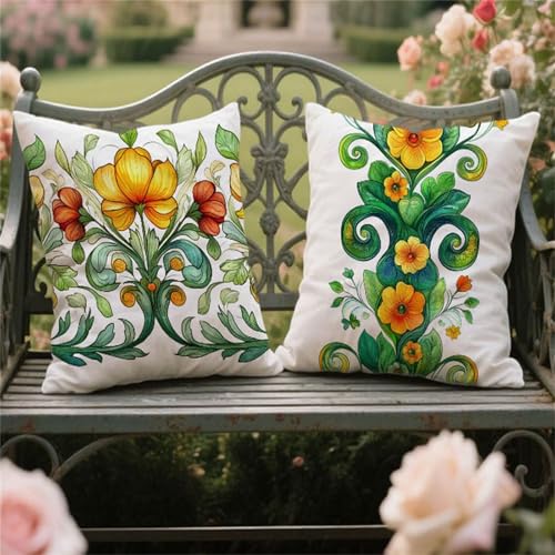 Outdoor Kissen Wetterfest Gelb Kissenbezugen 80x80cm 2 Stück Kissenhüllen Sommerblumen Dekokissen Samt Doppelseitiger Gartenkissen Zierpolster für Outdoor Deko Heim Sofa Terrasse Bauernhaus yw-587 Outdoor Kissen Wetterfest Gelb Kissenbezugen 80x80cm 2 Stück Kissenhüllen Sommerblumen Dekokissen Samt Doppelseitiger Gartenkissen Zierpolster für Outdoor Deko Heim Sofa Terrasse Bauernhaus yw-587 von zcscgtrhe