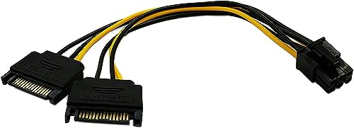 zdyCGTime 6 6 Pin PCI zu 15pol SATA Power Splitter Express Video Karte Power Kabel Adapter von zdyCGTime