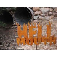 Hölle Mund Metall Stahl Garten Werbeschild - Kostenloser Versand in Usa von zedszombieranch