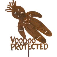 Voodoo-Puppe Geschützt Metall Garten Oder Yard Art Sign - Kostenloser Versand in Die Usa von zedszombieranch