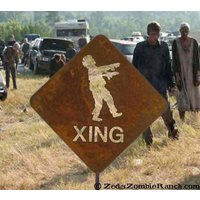 Zombie Kreuzung Metall Hof Oder Garten Geht-Zeichen - Kostenloser Versand in Usa von zedszombieranch