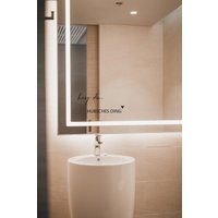 Aufkleber Spiegel, Spruch Statement Motivation, Hey Du Hübsches Ding von zeitloseSchaetze