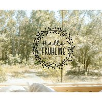 Fenster Bild Frühling, Hallo Dekoration Spiegel, Aufkleber Fenster, Gemütlich, Deko Minimalistisch Fenster Bild Frühling, Hallo Dekoration Spiegel, Aufkleber Fenster, Gemütlich, Deko Minimalistisch von zeitloseSchaetze