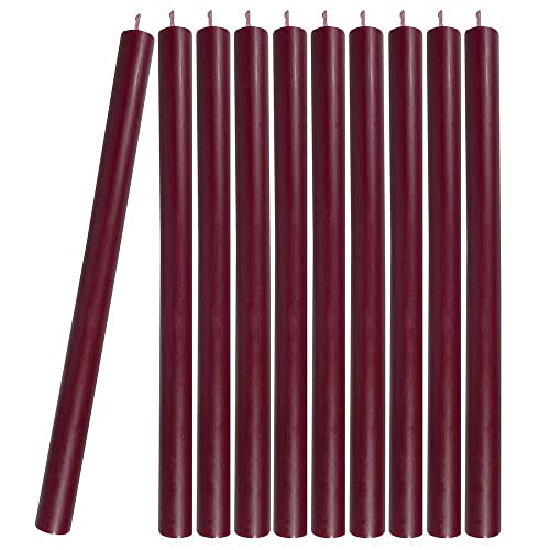 10 Stabkerzen Bordeaux Rot Durchgefärbt 29 cm Lang Tropffrei Premium 10 Stabkerzen Bordeaux Rot Durchgefärbt 29 cm Lang Tropffrei Premium von zeitzone