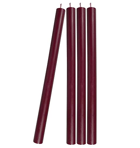 4 Stabkerzen Bordeaux Rot Durchgefärbt 29 cm Lang Tropffrei Premium 4 Stabkerzen Bordeaux Rot Durchgefärbt 29 cm Lang Tropffrei Premium von zeitzone