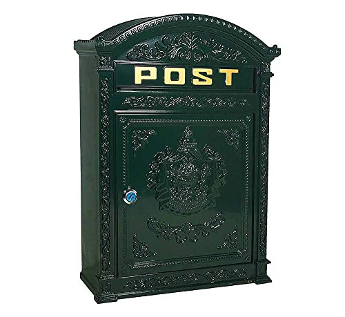 Briefkasten Post Landhausstil Grün Wandbriefkasten Metall Antik-Stil Briefkasten Post Landhausstil Grün Wandbriefkasten Metall Antik-Stil von zeitzone