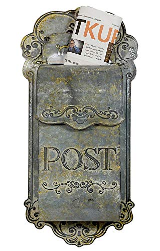 Briefkasten Post Zink Vintage Postkasten Rostig patiniert Landhausstil von zeitzone