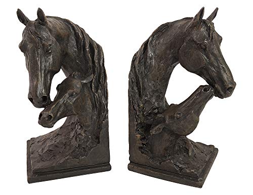 Buchstütze Pferd mit Fohlen 2 Stück Buchständer Kunstguss Antik-Stil Buchstütze Pferd mit Fohlen 2 Stück Buchständer Kunstguss Antik-Stil von zeitzone