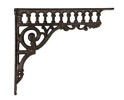 zeitzone Regalträger Gründerzeit-Stil Regalhalter Regalwinkel Gusseisen Braun 23x27cm zeitzone Regalträger Gründerzeit-Stil Regalhalter Regalwinkel Gusseisen Braun 23x27cm von zeitzone